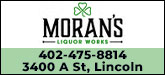 Moran's Liquor Works Sponsorship Banner
